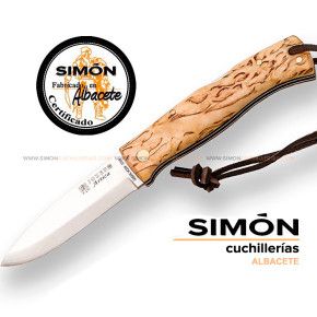 Navaja Bushcraft JOKER "Artica" Abedúl Scandi 8cm 075269
