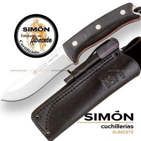 Cuchillo Bushcraft JOKER "Oso TS1" Jute Micarta Negro Clásico + Ferrocerio 075265