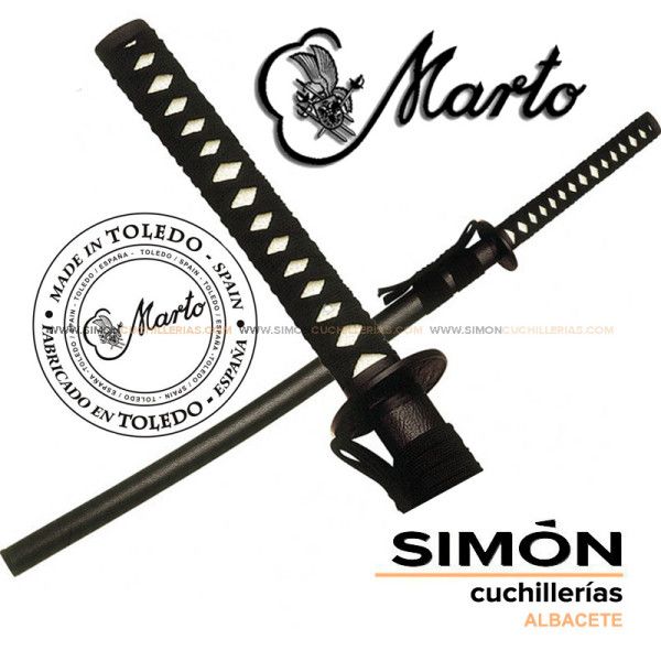 MARTO "Black" Stainless Samurai Katana 068623