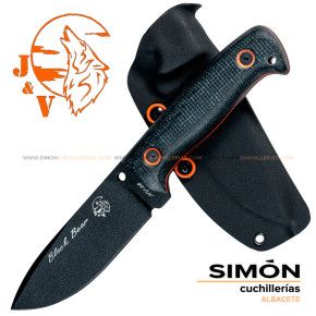 J&V "Blackbear" Black Micarta Knife 1501-yu-t-pa 192007