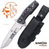 J&V "UOE II COMPACT" Black Micarta Knife 1227-M1 192009