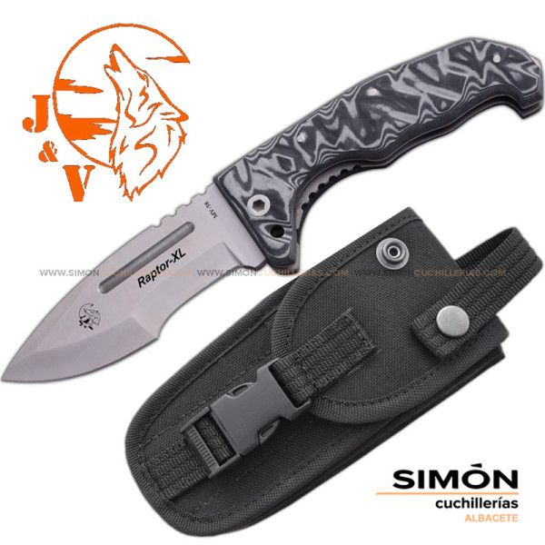 Navaja J&V "Raptor XL" Micarta Gris 1232 m6 192012