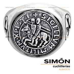 Anillo - Sello TEMPLARIOS Plata 20,5MM - Estuche 068626