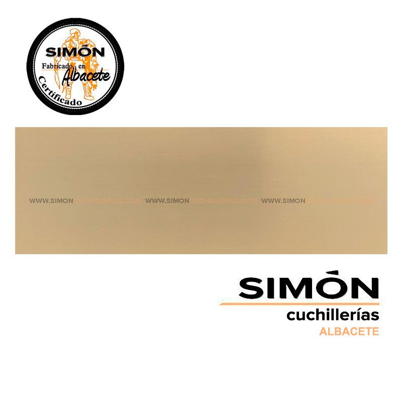 Placa "LATÓN" Personalizada 10X3,5cm SIMÓN 214001