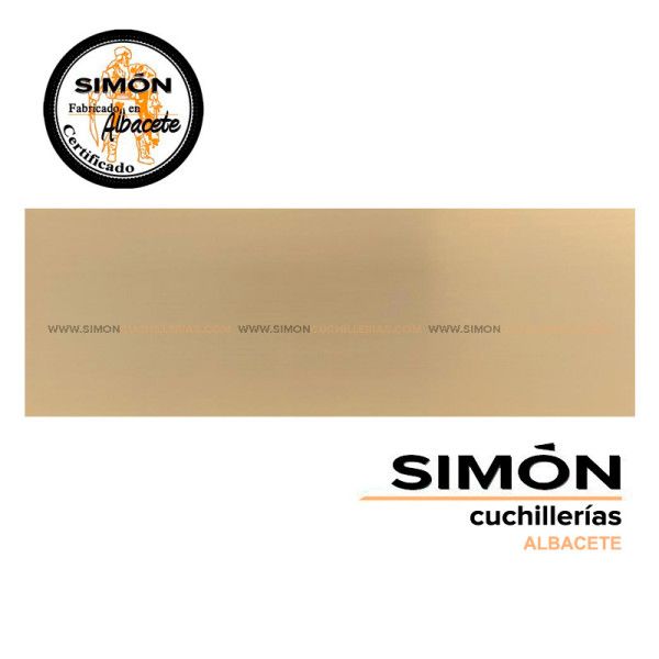 SIMÓN 10X3,5cm Customized "BRASS" Plate 214001