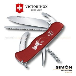 VICTORINOX "Hunter" 12 Functions Red Knife 08573 039316