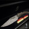 SIMÓN 20th "Damascus" Rustic Deer English Point Knife 10,5cm 011039