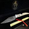 Navaja Clasica Albacete  S.XX "Damasco" 6,5cm SIMÓN Hueso 011040