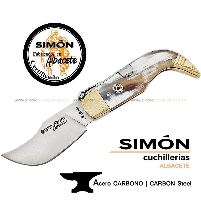 Navaja Clásica Capaora S.XIX "Toro" CARBONO 8,5cm SIMÓN 011035