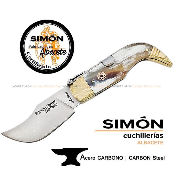 Navaja Clásica Capaora S.XIX "Toro" CARBONO 8,5cm SIMÓN 011035