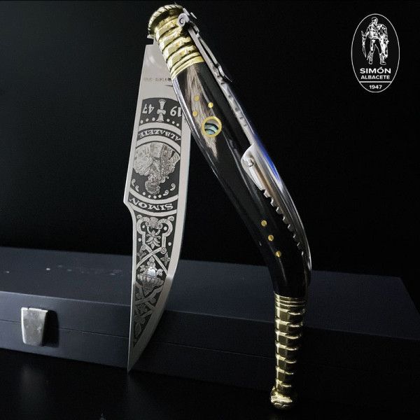 Navaja Bandolera Carraca S.XIX "Bandolero" JOKER “Joyita” Grabado Aguafuerte 007004
