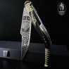 Navaja Bandolera Carraca S.XIX "Bandolero" JOKER “Joyita” Grabado Aguafuerte 007004
