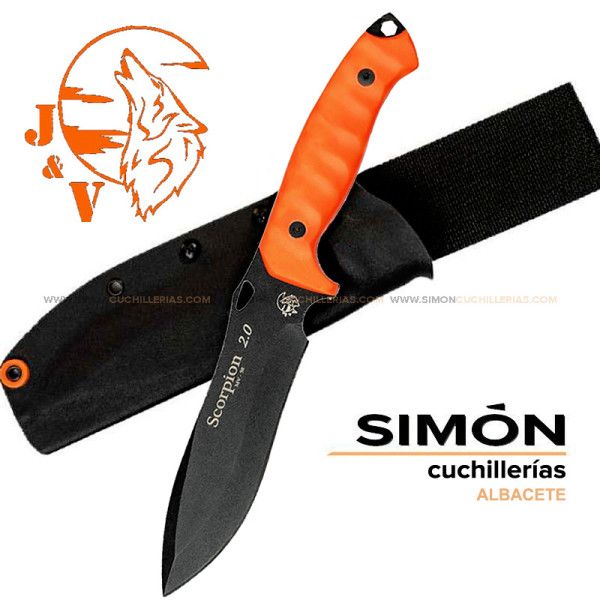 Cuchillo J&V "Scorpion 2.0" Micarta Naranja 1011-mf-pa 192015