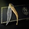 SIMÓN "Soi Defensora de mi Amo" Acid Engraved 19th Olive Albacete Antique Knife 007020