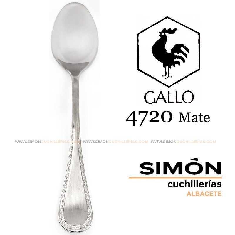 Cuchara Mesa GALLO "4720 Mate" 18/10 060216