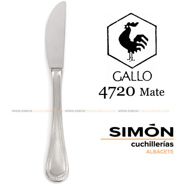 Cuchillo Mesa GALLO "4720 Mate" 18/10 060217