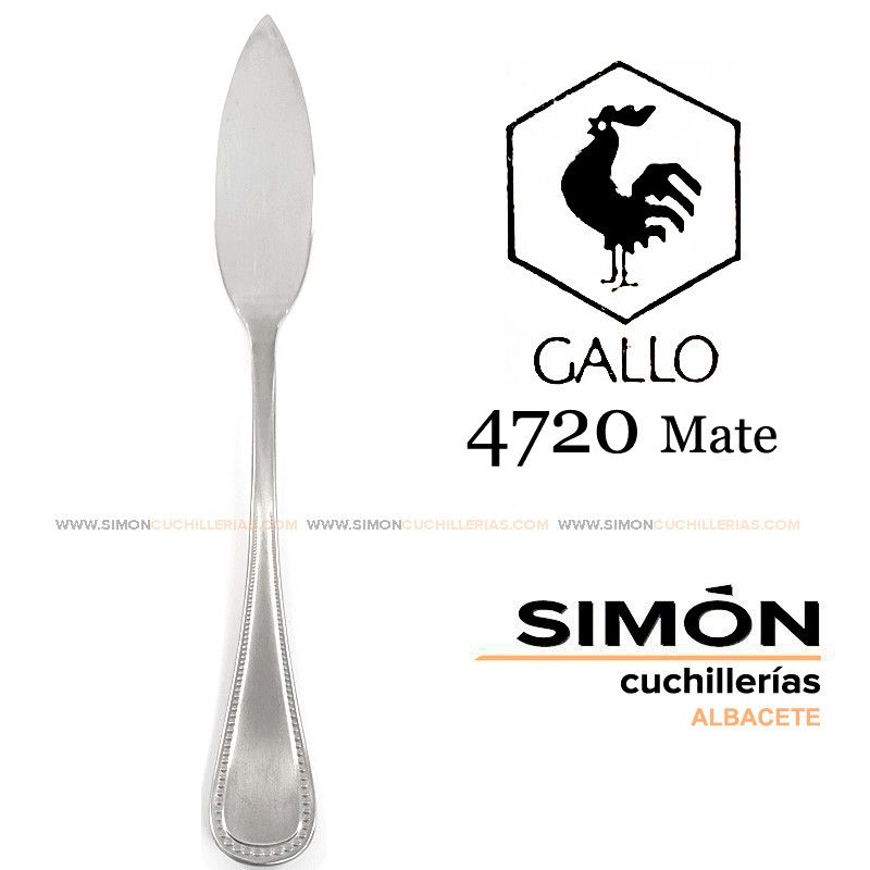 GALLO "4720 Matte" 18/10 Fish Knife 060222