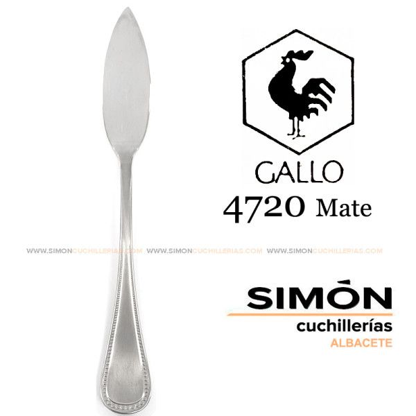 GALLO "4720 Matte" 18/10 Fish Knife 060222