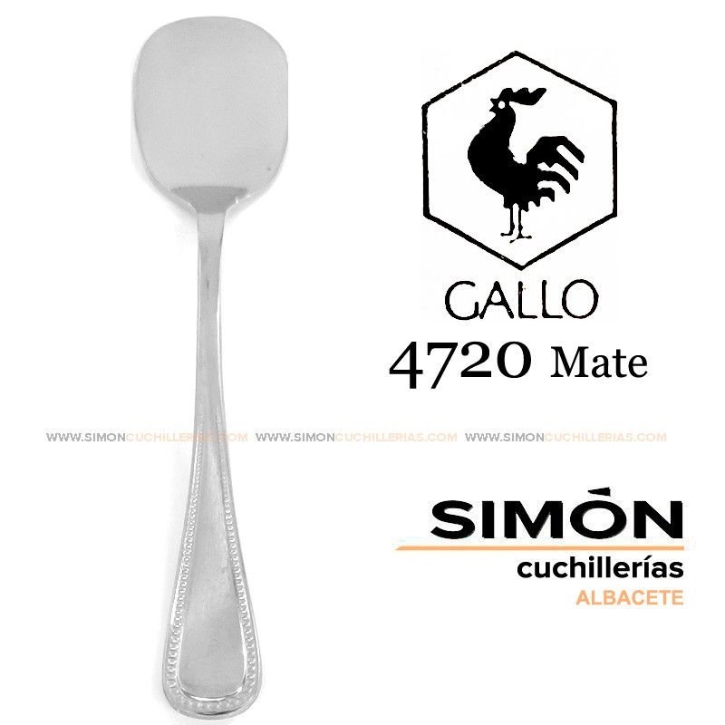 GALLO "4720 Matte" 18/10 Ice Cream Spoon 060226