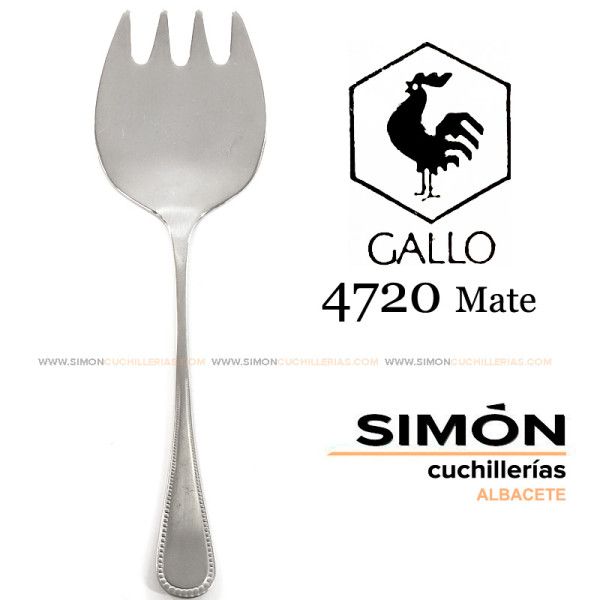 Tenedor Servir Pescado GALLO "4720 Mate" 18/10 060230