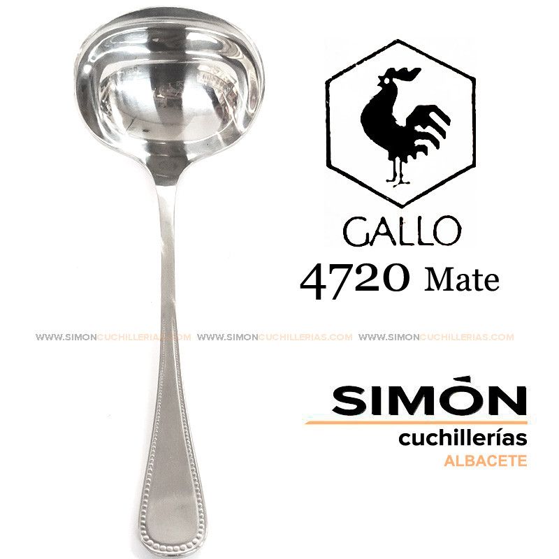 Cacillo Salsas GALLO "4720 Mate" 18/10 060232