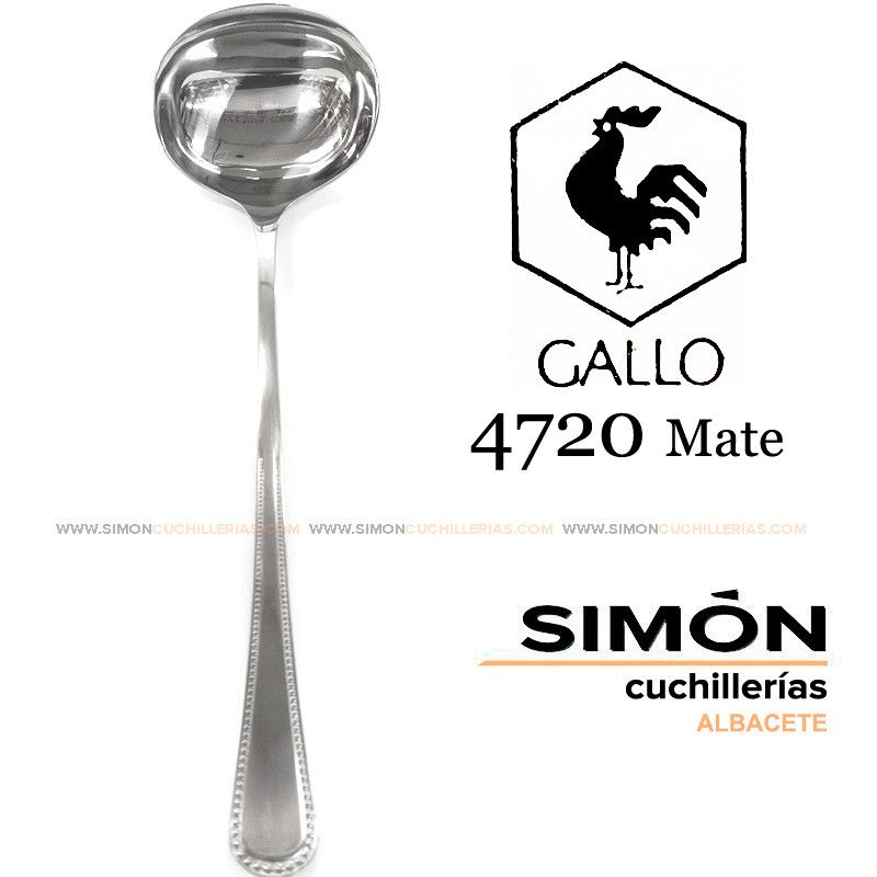 GALLO "4720 Matte" 18/10 Serving Ladle 060233
