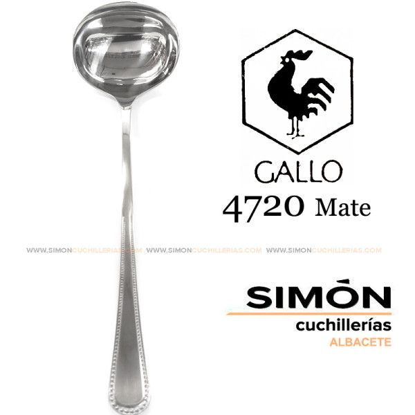 GALLO "4720 Matte" 18/10 Serving Ladle 060233