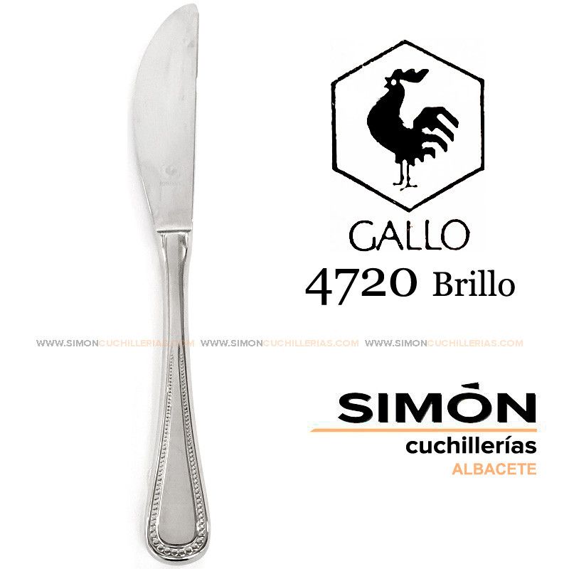 Cuchillo Pastel GALLO "4720 Brillo" 18/10 060236