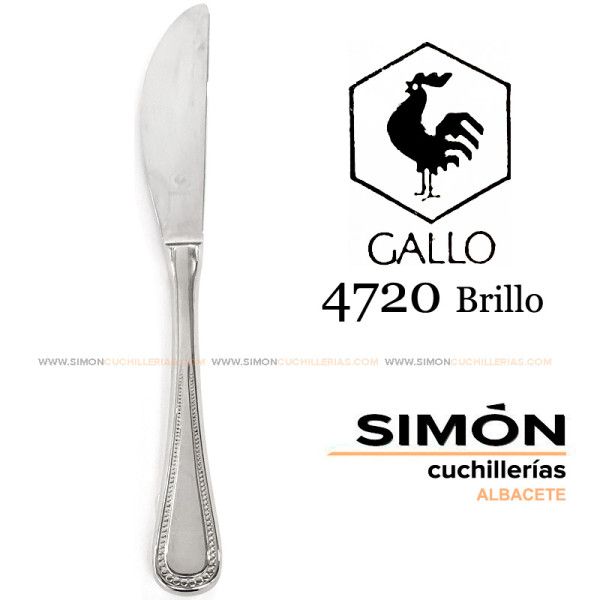 Cuchillo Pastel GALLO "4720 Brillo" 18/10 060236