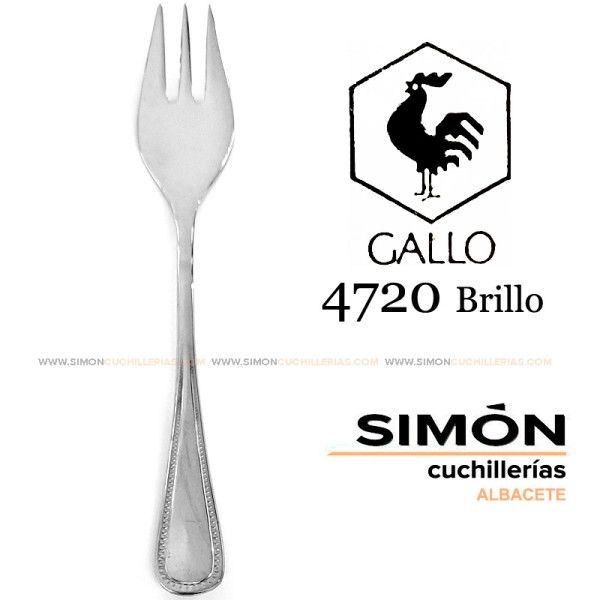 GALLO "4720 Shiny" 18/10 Cake Fork 060237