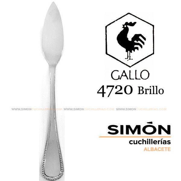 GALLO "4720 Shiny" 18/10 Fish Knife 060239