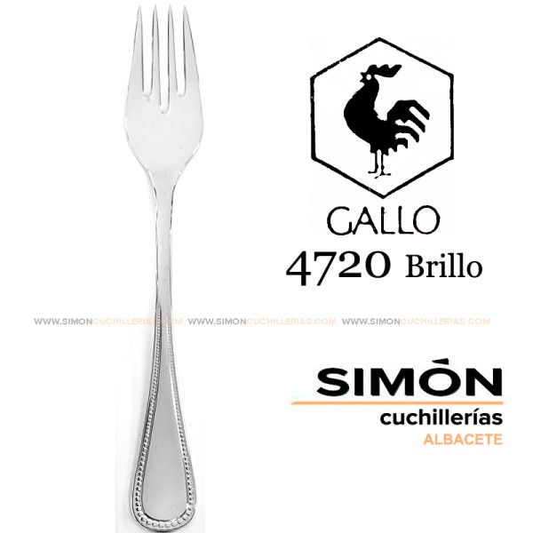 GALLO "4720 Shiny" 18/10 Fish Fork 060240
