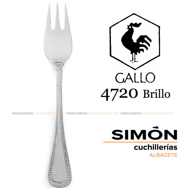 GALLO "4720 Shiny" 18/10 Serving Fork 060243