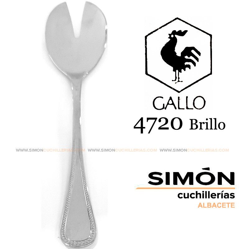 GALLO "4720 Shiny" 18/10 Salad Serving Fork 060244