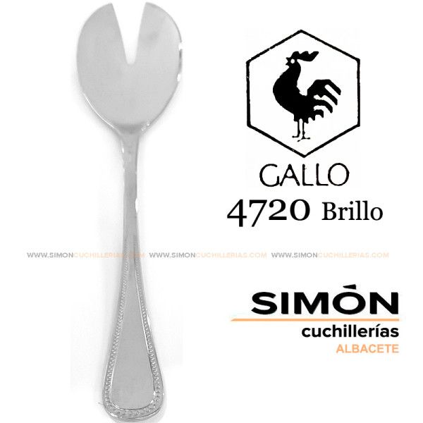 GALLO "4720 Shiny" 18/10 Salad Serving Fork 060244