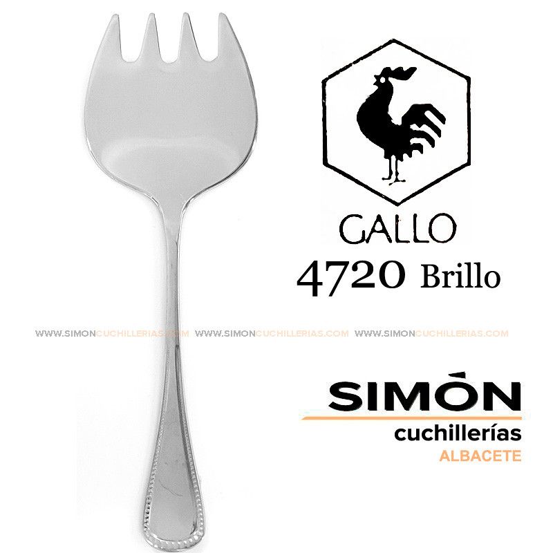 GALLO "4720 Shiny" 18/10 Fish Serving Fork 060246