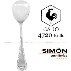GALLO "4720 Shiny" 18/10 Salad Serving Spoon 060247