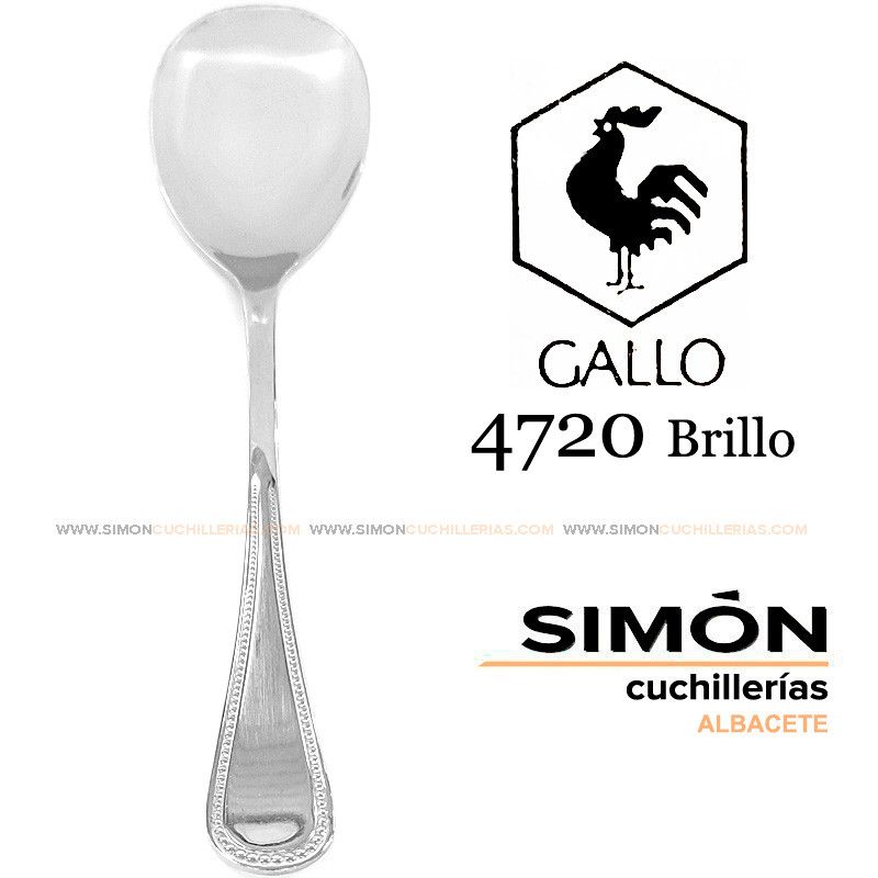 Cuchara Servir Ensalada GALLO "4720 Brillo" 18/10 060247