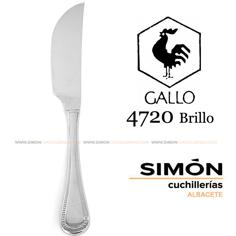 Cuchillo Trinchar GALLO "4720 Brillo" 18/10 060248
