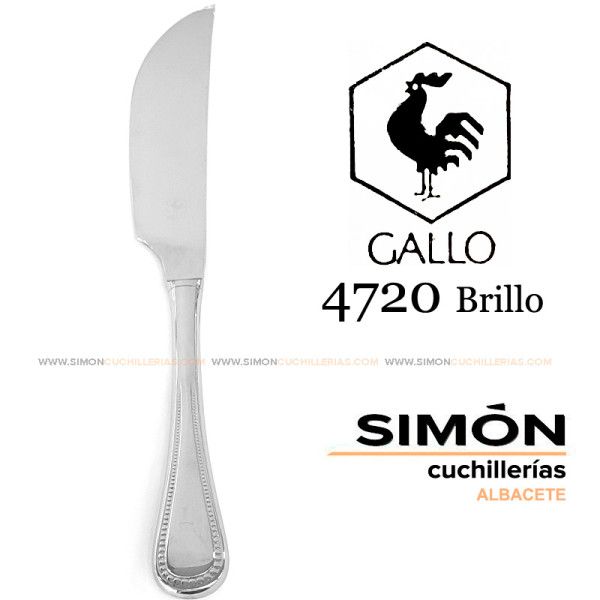 Cuchillo Trinchar GALLO "4720 Brillo" 18/10 060248