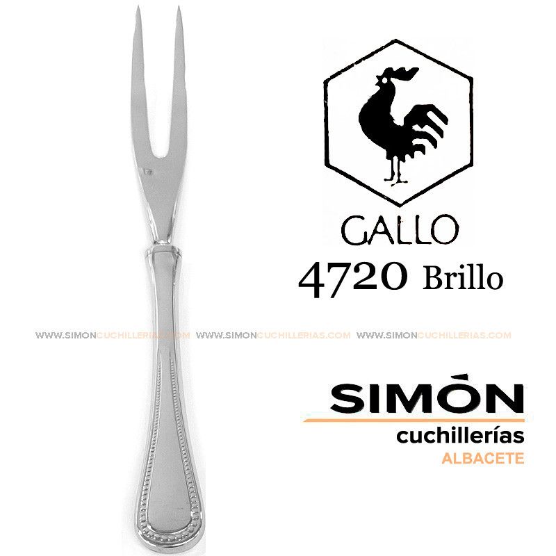 Tenedor Trinchar GALLO "4720 Brillo" 18/10 060249