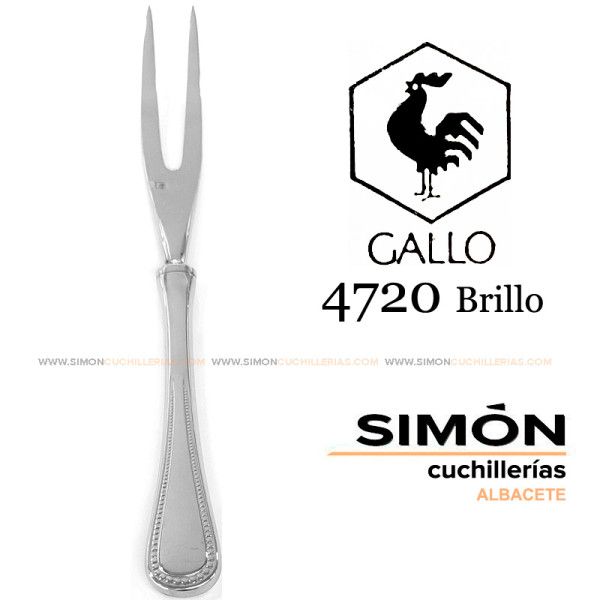 GALLO "4720 Shiny" 18/10 Carving Fork 060249
