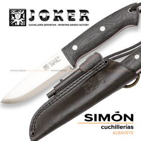 Cuchillo Bushcraft JOKER "Ranger" Micarta Scandi + Ferrocerio cm143p 075316