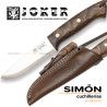 JOKER "Ranger" Scandi Walnut Bushcraft Knife + Firesteel cn143p 075314