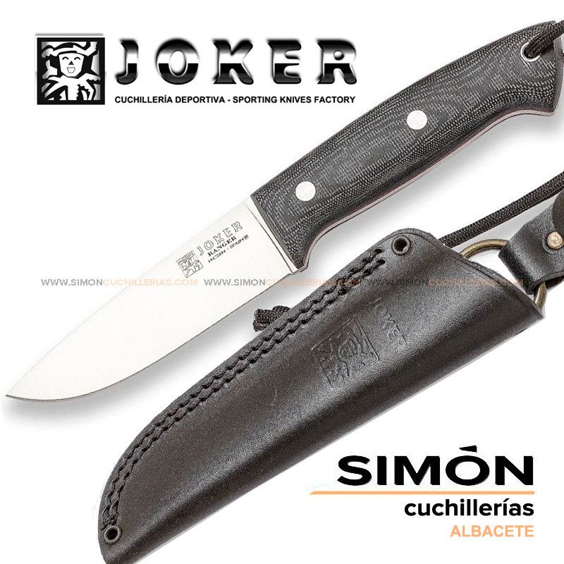 JOKER "Ranger" Flat Micarta Bushcraft Knife cm144 075309