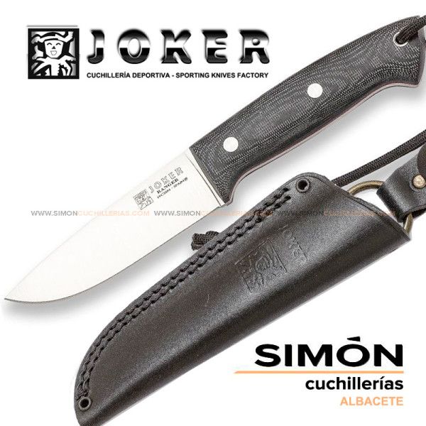 JOKER "Ranger" Flat Micarta Bushcraft Knife cm144 075309