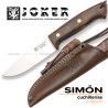 JOKER "Ranger" Flat Walnut Bushcraft Knife + Firesteel cn144p 075306
