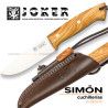 JOKER "Ranger" Flat Olive Bushcraft Knife + Firesteel co144p 075308