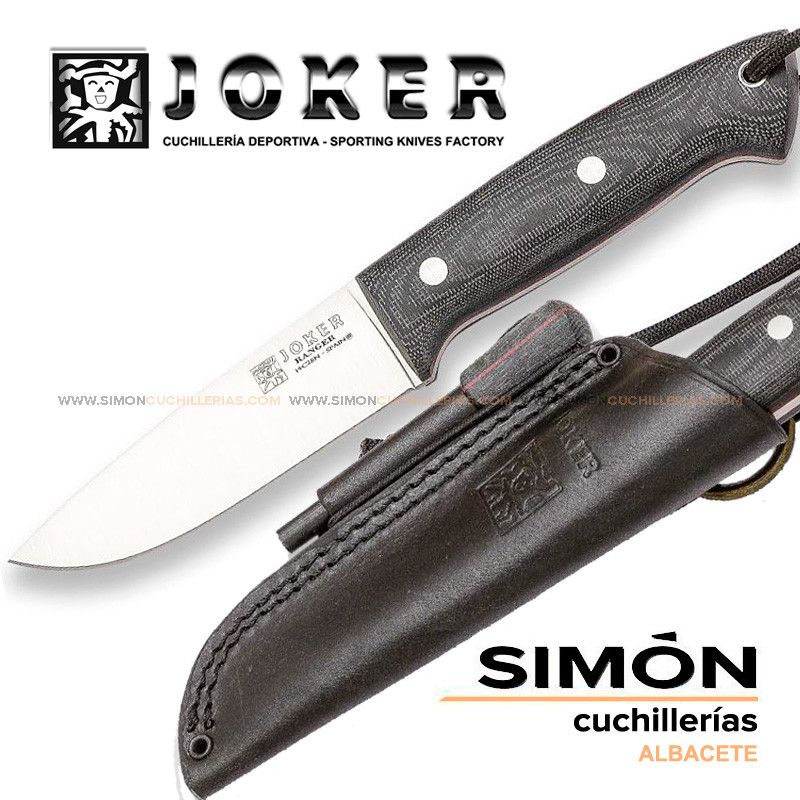 Cuchillo Bushcraft JOKER "Ranger" Micarta Flat + Ferrocerio cm144p 075310