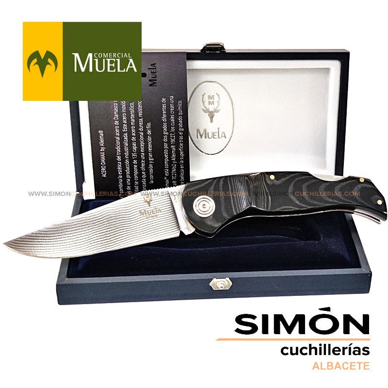 MUELA "Navalia" Damascus Knife 10cm navalia 10m dx 021487